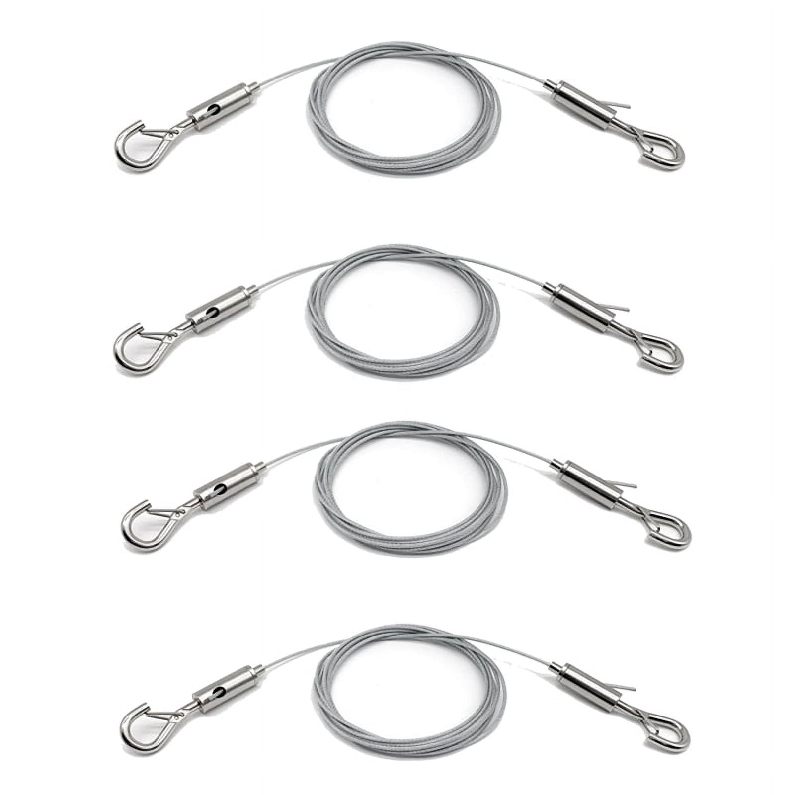 4 Pack Adjustable Picture Hanging Wire Heavy Duty Supports 50 Lbs ...