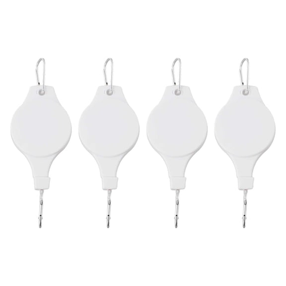 4 Pack Adjustable Plant Hanging Hooks for Gardening-Stainless Steel and Nylon Rope Pulley System with 1-8kg