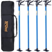 4 Pack Adjustable Support Pole,Steel 3rd Hand Support System,Support Rod for Jacks Cargo Bars Drywalls,Cabinet Jacks for Installing Cabinets,Extends from 45 to 114 Inch ,with carry bag