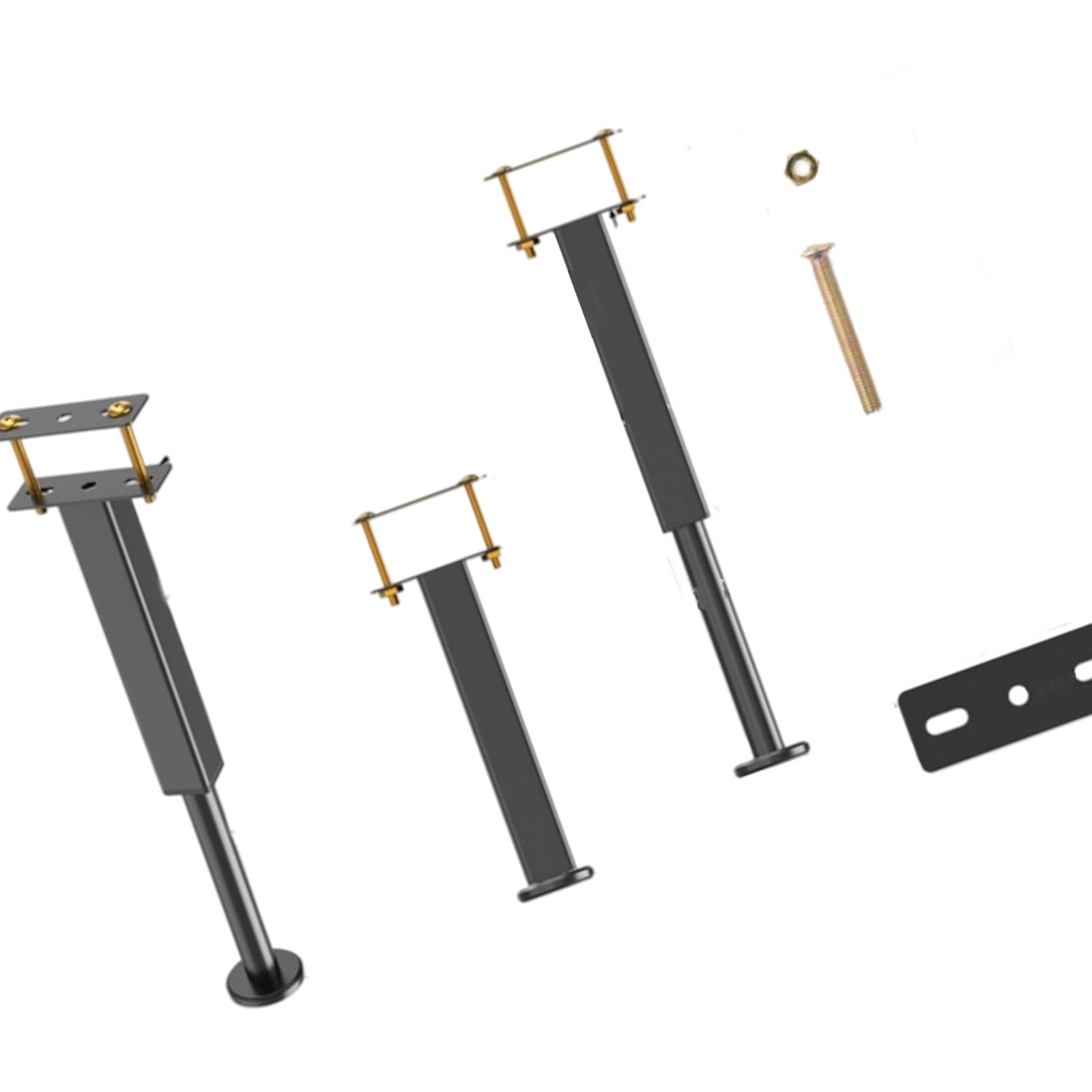 4 Pack Adjustable Table Legs Sturdy Steel Furniture Support Feet Easy ...