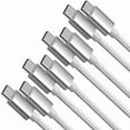 thumbnail image 1 of Afflux (4 Pack) USB-C PD Fast Charger Type C Charging Cable for Samsung Galaxy S24 S23 S22 S21 Ultra Plus, Compatible with iPhone 15 / 16 Pro Max Plus, iPad Pro, Universal for USB-C (10ft, White), 1 of 5