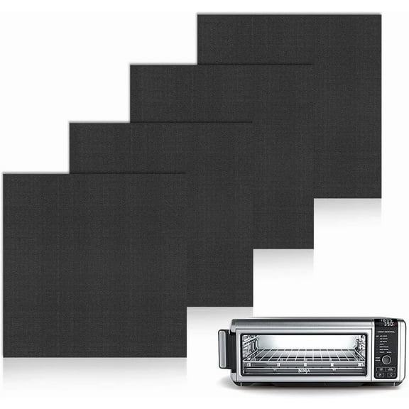 4 Pack Air Fryer Liners for Ninja Flip Toaster Oven & Air Fryer, Non-stick Reusable