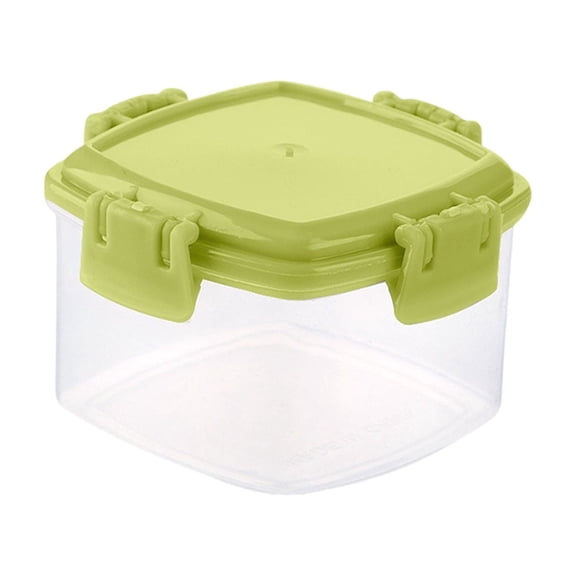 4 Pack Airtight Small Plastic Storage Jars, Portable Baby Food And Snack Containers, Sealable Box For Travel And Meal Prep (D)