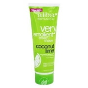(4 Pack) Alba Botanica Cream Shave Coconut Lime Original Formula 8 Ounce