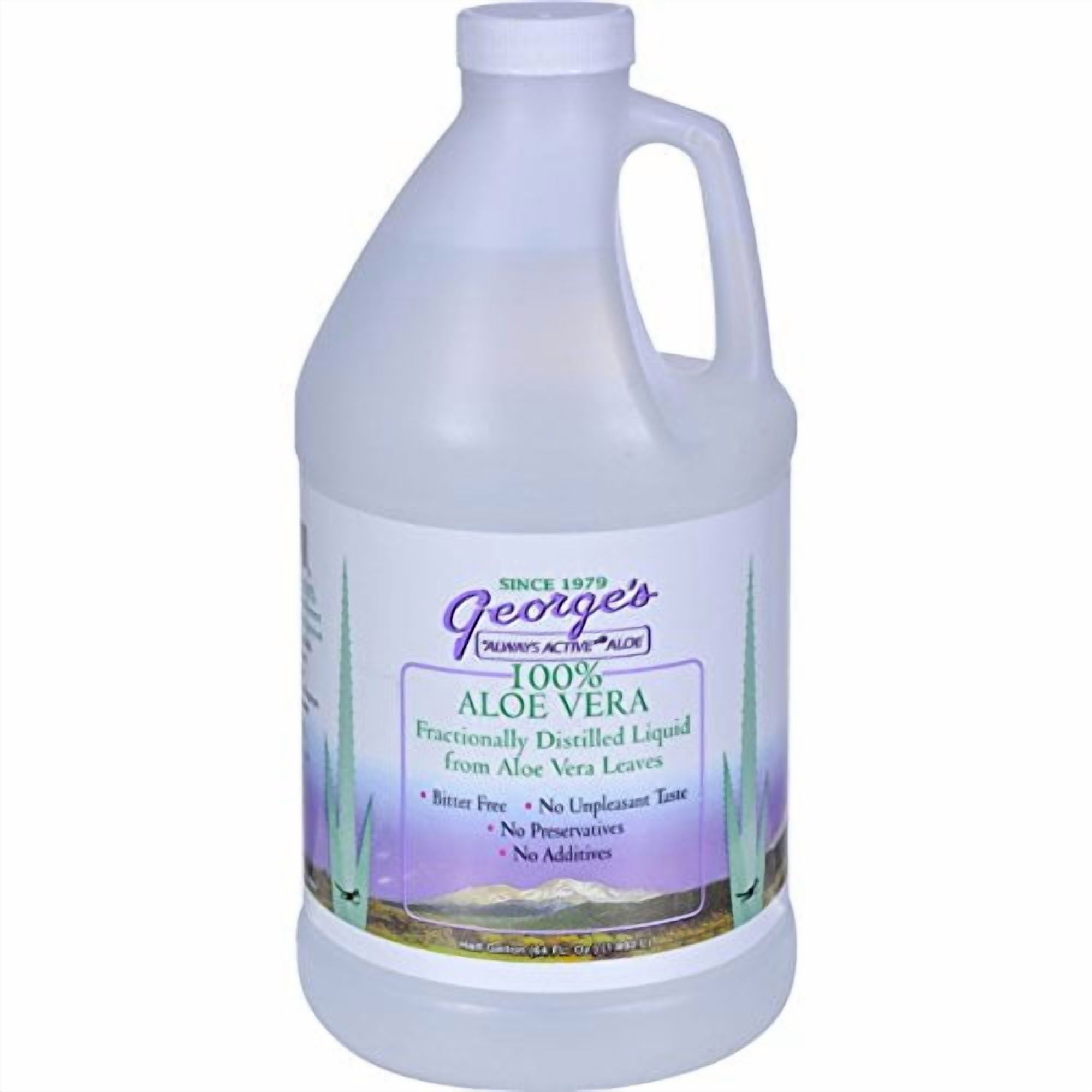 (4 Pack) Aloe Vera Drink 64 oz George's Always Active Aloe 64 Fl Oz