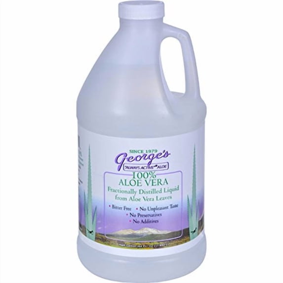 (4 Pack) Aloe Vera Drink 64 oz George's Always Active Aloe 64 Fl Oz