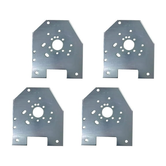 4 Pack Aluminum Tarp Spool Mounting Bracket for Dump Truck Tarp Systems - Universal Truck Compatibility, Rust-Proof, Pre-drilled Holes