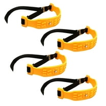 4 Pack Anti Skid Snow Tire Chains, Security Portable Adjustable Car Tire Chains, Snow Chains, Anti-Slip Emergency Tire Chains, Non-Slip Zip Tie Tires Chain for Cars SUV Trucks