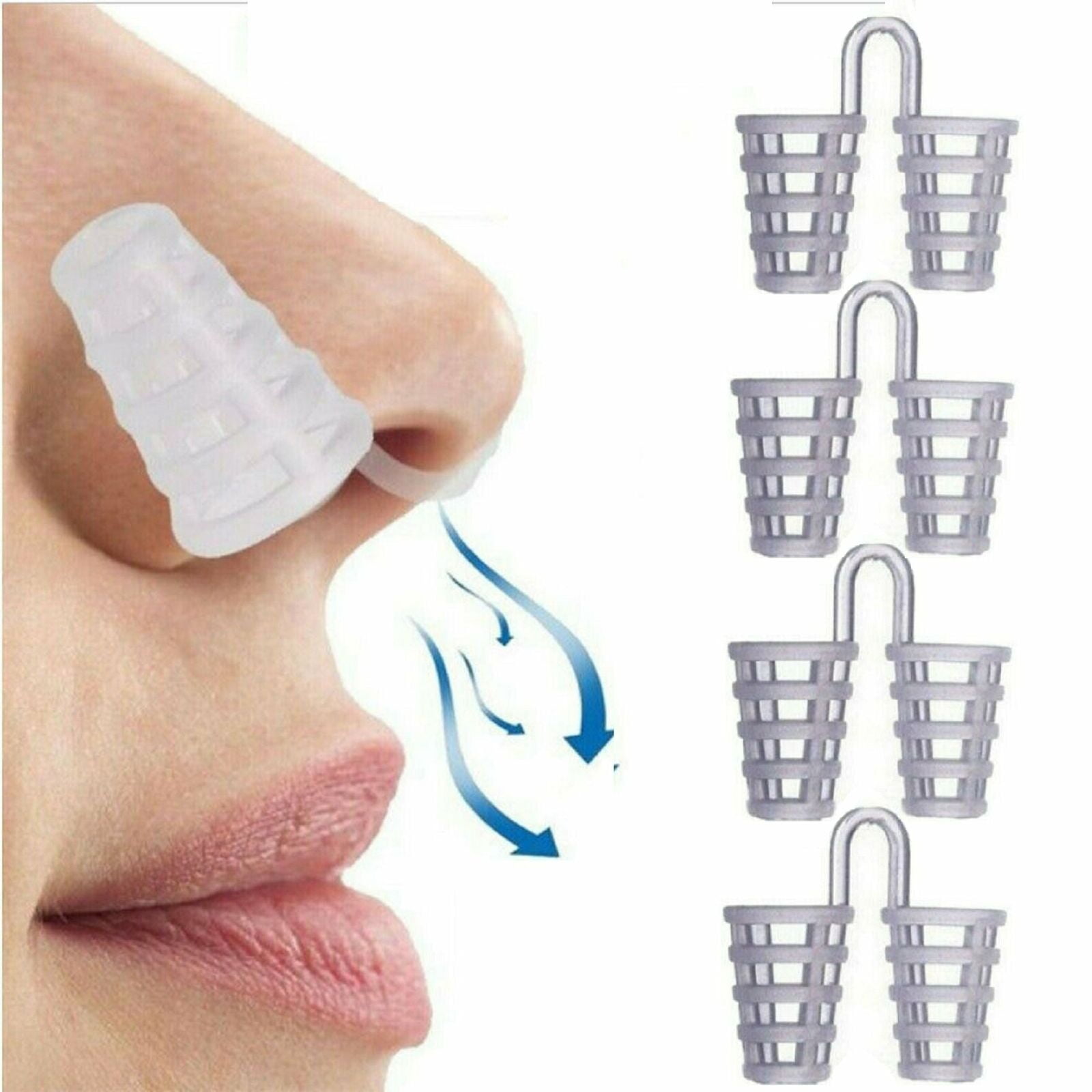 4Pack Anti Snore Nose Clip Stop Snoring Stopper Device Sleep Aids
