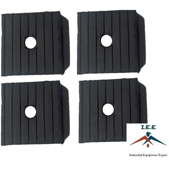 4 Pack Anti Vibration Pads For Air Compressor Or Equipment Solid Rubber 3x3x1