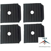 4 Pack Anti Vibration Pads For Air Compressor Or Equipment Solid Rubber 4x4x1