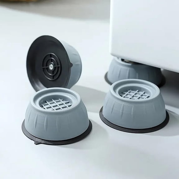 4-Pack Anti Vibration Pads for Washing Machine, Non-Slip Shock Absorber Feet for Washer, Dryer, Refrigerator & Furniture, Floor Protector with Retail Packaging