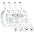 thumbnail image 1 of AWLYLNLL 4 Pack Charging Cables 6ft, Compatible with iPhone 14/13/12/11/11Pro/11Max/ X/XS/XR/XS Max/8/7, ipad(White), 1 of 7