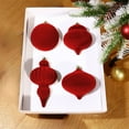 thumbnail image 1 of 4-Pack Army Green Christmas Ornaments - 4 Inch Wooden Tree Decorations for Rustic Holiday Decor, 1 of 6