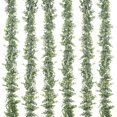 thumbnail image 1 of 4 Pack Artificial Eucalyptus Garland, Fake Eucalyptus Greenery Garland Wedding Backdrop Arch Wall Decor, 6 Feet/Strand Fake Hanging Plant for Table Festival Party Decoration, 1 of 5