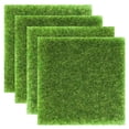 thumbnail image 1 of 4 Pack Artificial Fake Grass Turf Patches Squares Artificial Grass for Crafts Decoration Mini House Sum Lawn Ornaments Fake Green Grass Pads for Patio & Garden Decor,6 x 6 in, 1 of 11