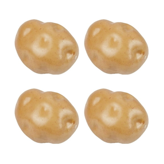 4 Pack Artificial Potato Models Restaurant Vegetable Display Props Suitable for Creative Homes and Party Decorations