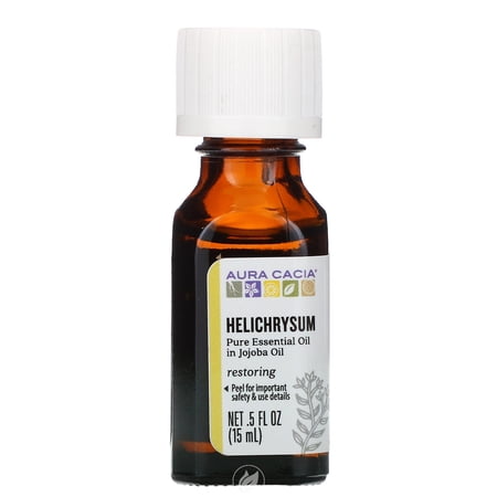 (4 Pack) Aura Cacia #Ess Oil Helchrysm Jojoba .5oz