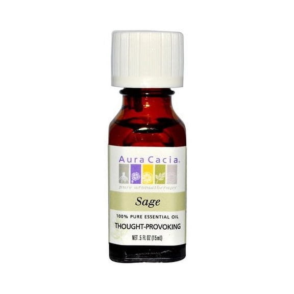 4 Pack  Aura Cacia Sage Essential Oil