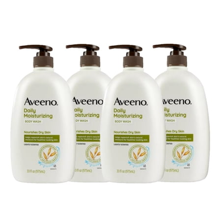 4 Pack | Aveeno Daily Moisturizing Body Wash 33 oz