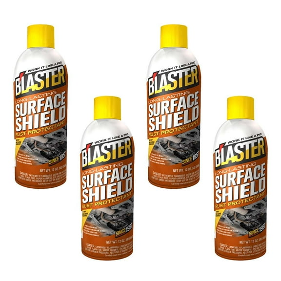 (4 Pack) B'laster Surface Shield Complete Corrosion Protection for Long Lasting - 12 oz Aerosol