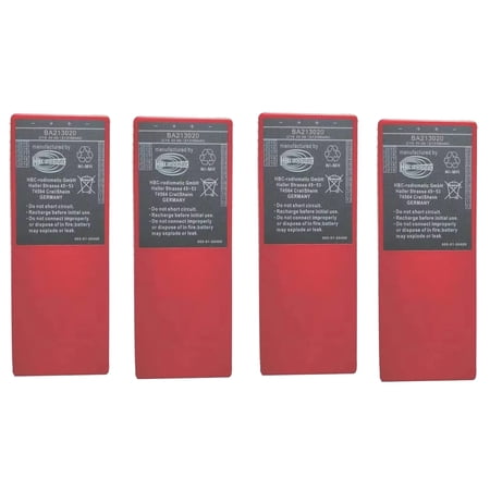 4-Pack BA213020 2x6V 2100mAh battery For HBC Radiomatic BA213020 battery US