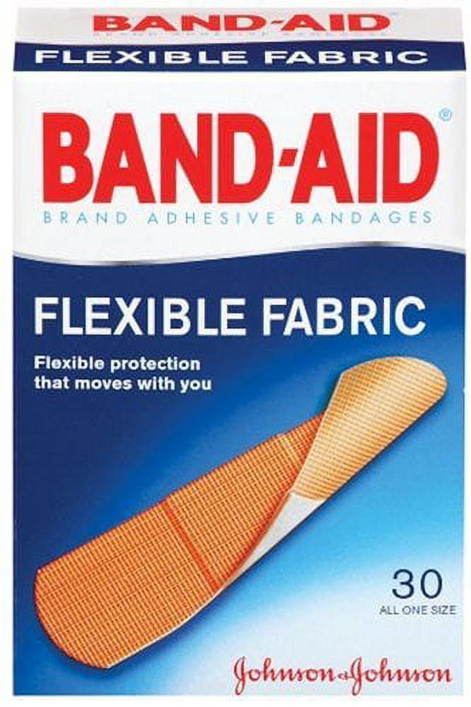 4 Pack - BAND-AID Bandages Flexible Fabric All One Size 30 Each