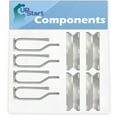 thumbnail image 1 of 4-Pack BBQ Gas Grill Tube Burner & Heat Shield Plate Tent Replacement Parts for Nex 720-0586A - Compatible Barbeque 15 3/4" Stainless Steel Pipe Burners & Flame Tamer, Guard, Deflector, Flavorizer Bar, 1 of 7