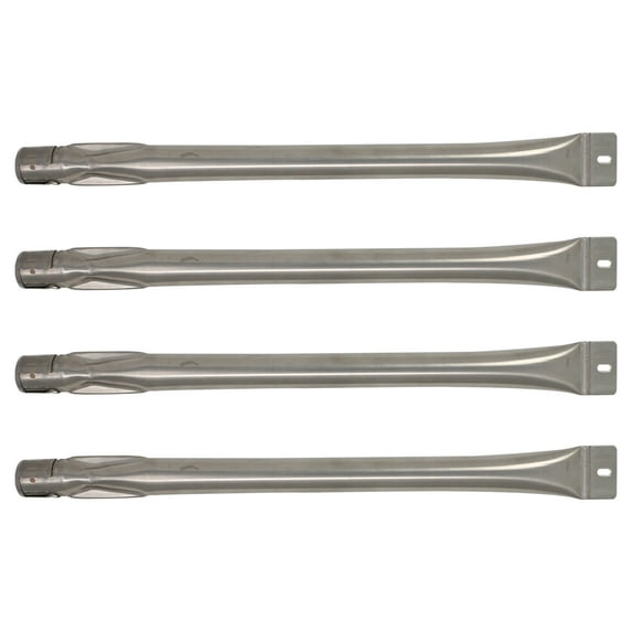 4-Pack BBQ Gas Grill Tube Burner Replacement Parts for Kenmore 640-05057387-2 - Compatible Barbeque Stainless Steel Pipe Burners