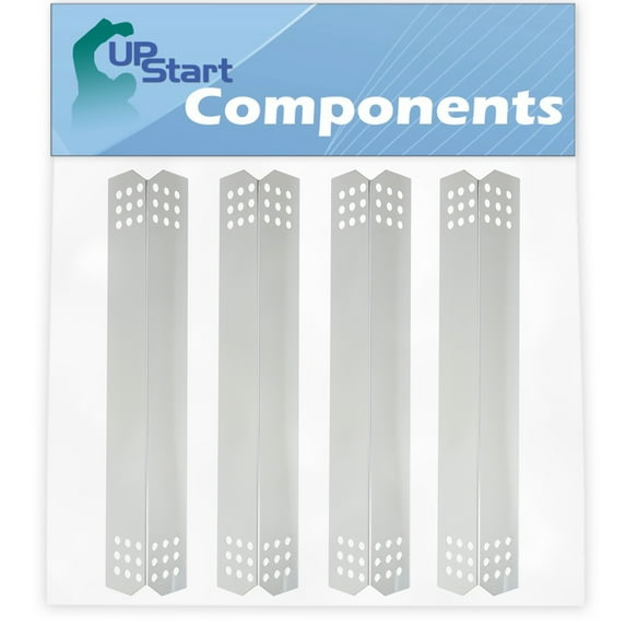 4-Pack BBQ Grill Heat Shield Plate Tent Replacement Parts for Nexgrill 720-0709 - Compatible Barbeque Stainless Steel Flame Tamer, Guard, Deflector, Flavorizer Bar, Vaporizer Bar, Burner Cover 16 1/8"