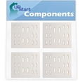 thumbnail image 1 of 4-Pack BBQ Grill Heat Shield Plate Tent Replacement Parts for Turbo pr5010 - Compatible Barbeque Ceramic Flame Tamer, Guard, Deflector, Flavorizer Bar, Vaporizer Bar, Burner Cover 8", 1 of 4
