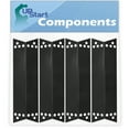 thumbnail image 1 of 4-Pack BBQ Grill Heat Shield Plate Tent Replacement Parts for Tera Gear 1010007A - Compatible Barbeque Porcelain Steel Flame Tamer, Guard, Deflector, Flavorizer Bar, Vaporizer Bar, Burner Cover 15", 1 of 4