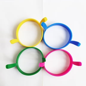 4-Pack BPA-Free Silicone Egg Rings - Versatile Kitchen Tool for Cooking, Frying, Poaching, and Pancake Molding - Heat-Resistant and Easy-to-Clean
