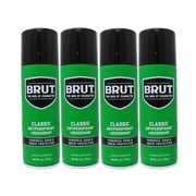 BRUT Classic Antiperspirant & Deodorant, Powerful Odor & Sweat Protection, 6 OZ 170g - 4 Pack