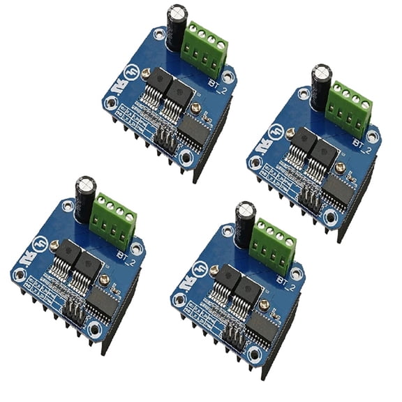 4-Pack BTS7960 43A H-Bridge Motor Driver - High-Power DC Motor Controller with Current Limiting/Overheat Protection