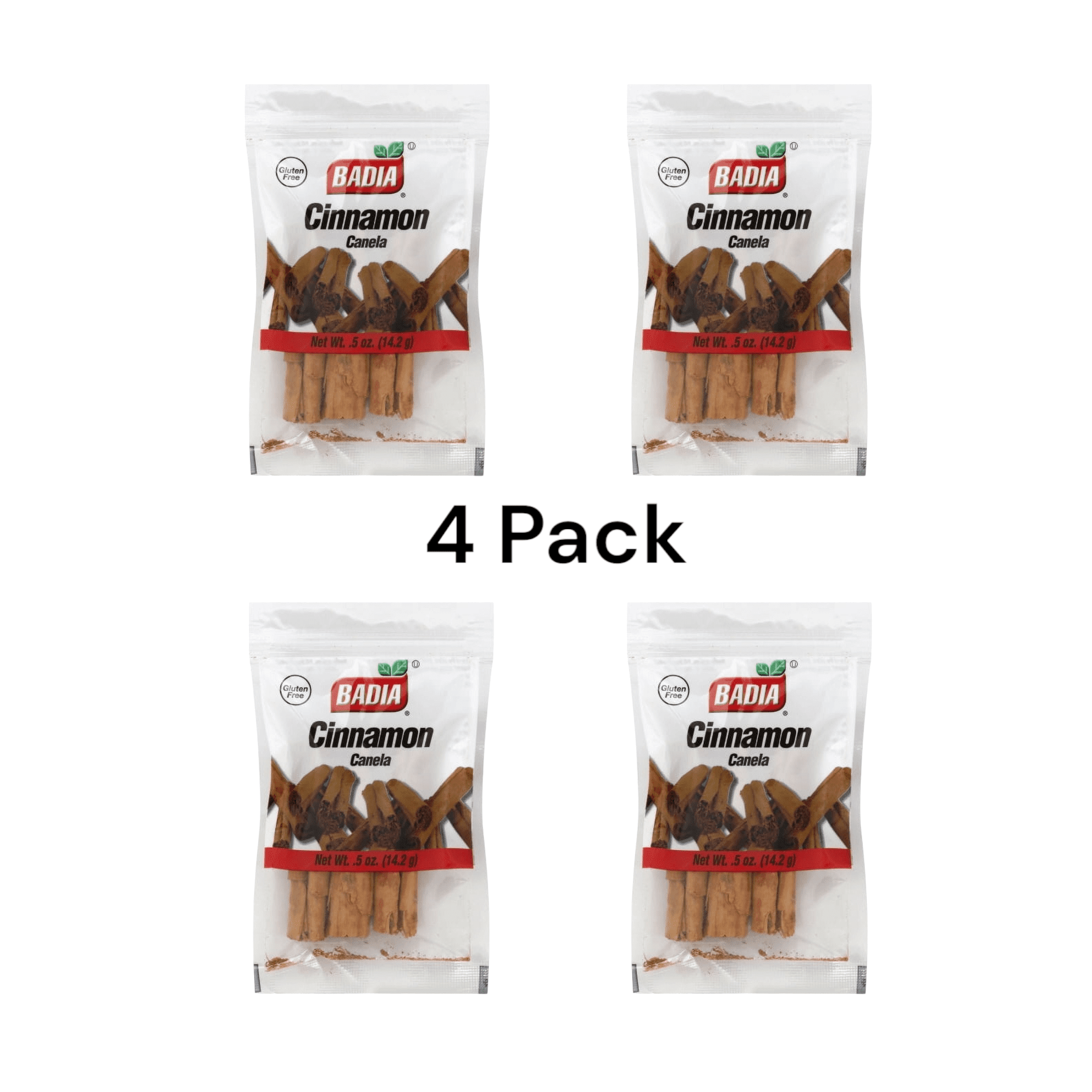 Badia Cinnamon Sticks, Gluten Free, 4 Pack, 0.5 oz