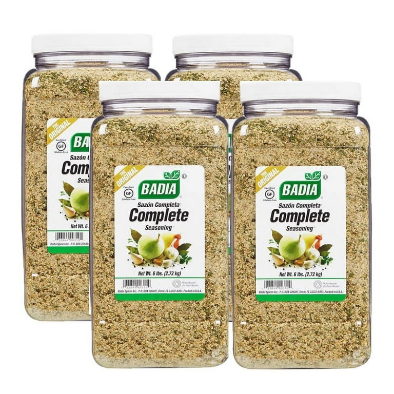 https://i5.walmartimages.com/seo/4-Pack-Badia-Spices-Complete-Seasoning-6-lbs_653118f5-6fb1-4a0e-ac95-7307feaaa94a.73ee34dacc64a52f290bc162391e421a.jpeg?odnHeight=768&odnWidth=768&odnBg=FFFFFF