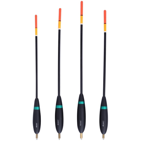 4-Pack Balsa Wood Sliding Fishing Floats with Copper Heads - Lightweight Bite Indicators for Angling 4PCS wood Fishing Float Bobber Bite Indicator