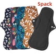 thumbnail image 1 of 4-Pack Bamboo Reusable Pads Menstrual; Cloth Pads Menstrual Heavy Flow; Extra Large Reusable Period Pads; Reusable Sanitary Pads for Women;Overnight Washable Pads Menstrual, 1 of 5