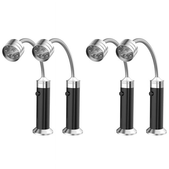 4 Pack Barbecue Grill Light Magnetic 360 Degree Adjustable BBQ Light Weather Outdoor Grill Lights