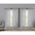 thumbnail image 1 of 4 Pack Basic Home Rod Pocket Sheer Voile Window Curtains - Silver, 1 of 1