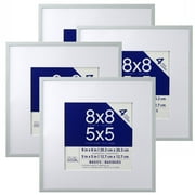 4 Pack Basics 5" x 5" Multipurpose Wall Frames By Studio Decor