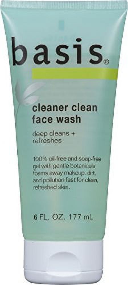 2 Pack - Basis Face Wash Cleaner Clean 6 oz Each - image 1 of 3