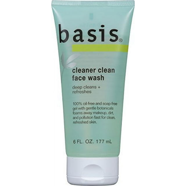2 Pack - Basis Face Wash Cleaner Clean 6 oz Each