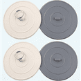 4 Pack Bath Tub Stopper, Flat Suction Sink Stopper Rubber Silicone