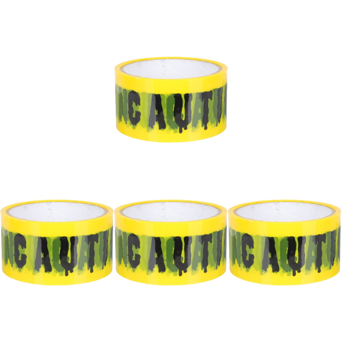 4 Pack Bathroom Decorations Halloween DIY Caution Tape Halloween Label