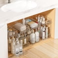 4 Pack Bathroom Organizer Bins Under Sink Storage Containers with Pull ...