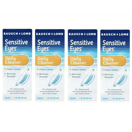 4 Pack - Bausch & Lomb Sensitive Eyes Daily Cleaner 30 mL Each