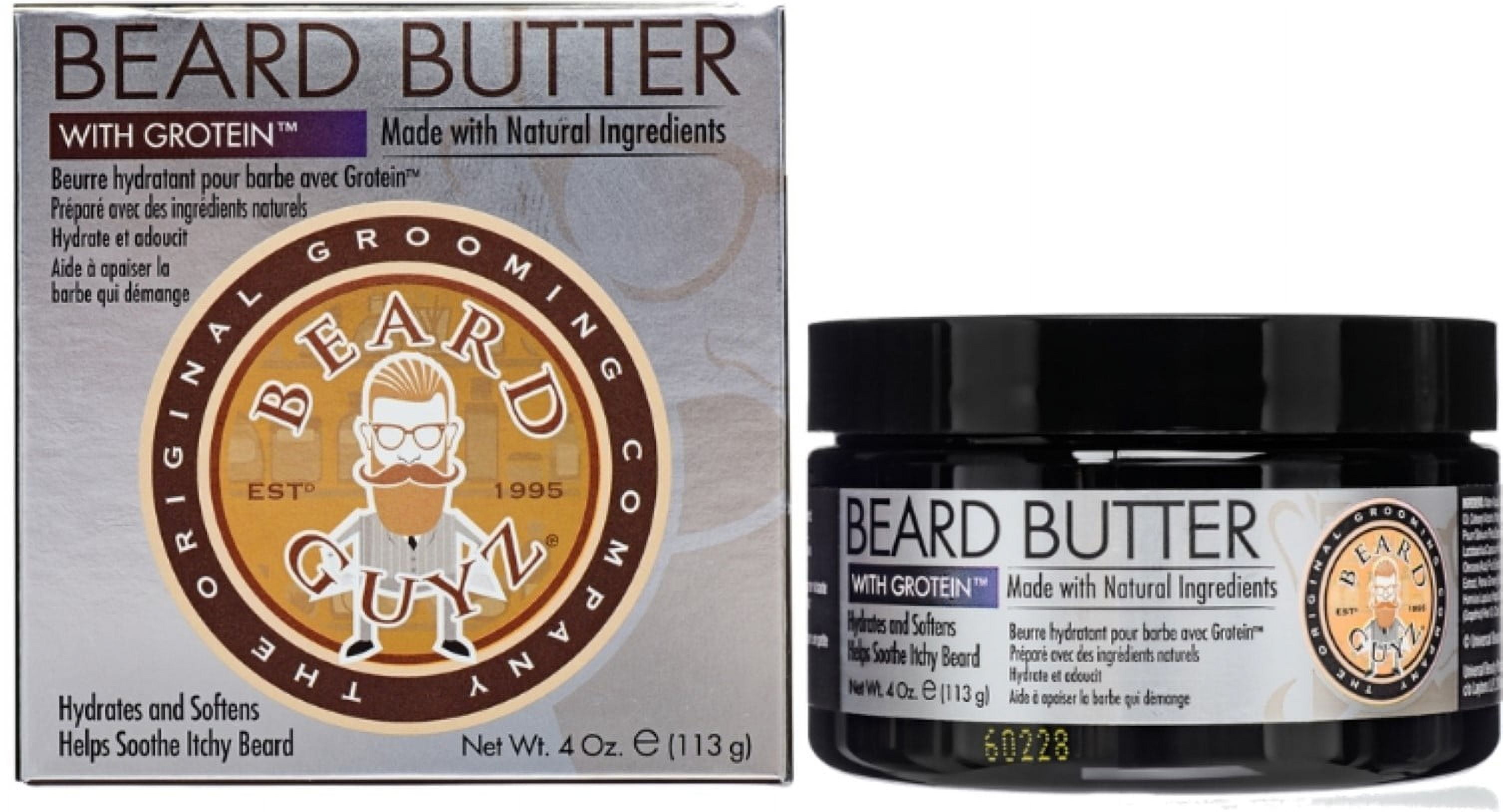 4 Pack - Beard Guyz Beard Butter, With Grotein 4 oz