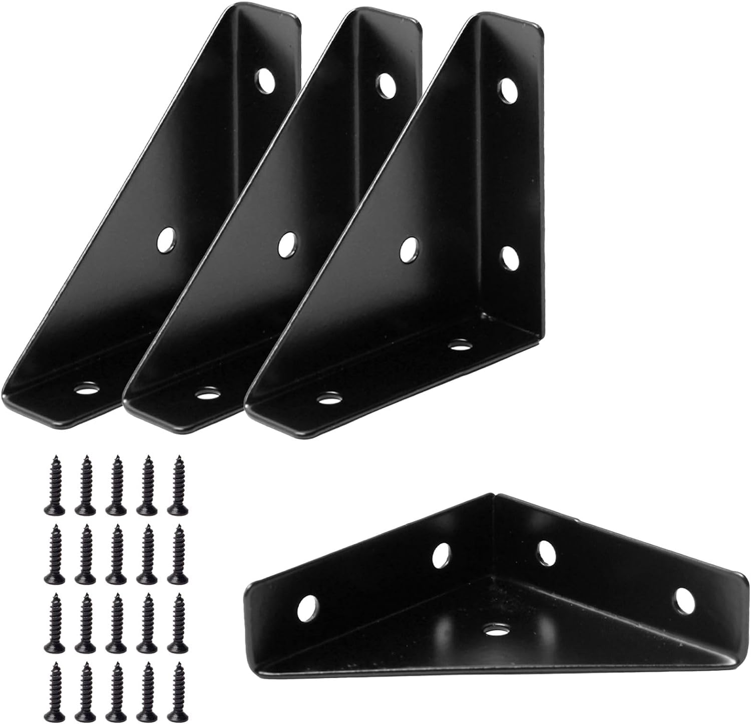 4 Pack Bed Corner Support,Shelf Brackets Hidden Type Triangular Bracket